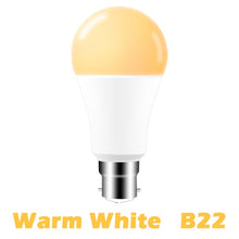 Load image into Gallery viewer, E27 B22 Wifi Smart LED Light Bulb 15W Intellegent Warn Lighting Dimmable LED Lamp App Control Work with Alexa Google Assistant