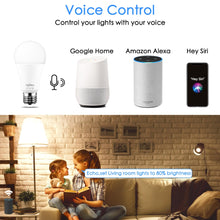 Load image into Gallery viewer, 15W Smart Bulb E27 B22 RGB WiFi LED Lamp magic bulb Dimmable light bulb AC 110V 220V by Alexa Google Home Siri Voice Control