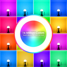 Load image into Gallery viewer, 15W Smart Bulb E27 B22 RGB WiFi LED Lamp magic bulb Dimmable light bulb AC 110V 220V by Alexa Google Home Siri Voice Control