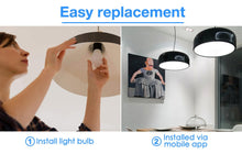โหลดรูปภาพลงในเครื่องมือใช้ดูของ Gallery 15W Smart WiFi Light Bulb E27 B22 Dimmable LED Lamp APP Smart Wake up Night Light Compatible with Amazon Alexa Google Home