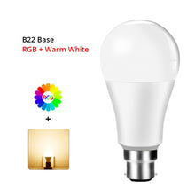 Load image into Gallery viewer, E27 B22 LED Wifi Smart Light Bulbs 15W RGB Dimmable 85-265v Intelligent App Controlled Alexa Compatible Google Assistant Bulbs