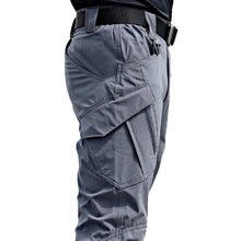 將圖片載入圖庫檢視器 New Mens Tactical Pants Multiple Pocket Elasticity Military Urban Commuter Tacitcal Trousers Men Slim Fat Cargo Pant 5XL
