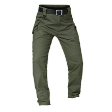 將圖片載入圖庫檢視器 New Mens Tactical Pants Multiple Pocket Elasticity Military Urban Commuter Tacitcal Trousers Men Slim Fat Cargo Pant 5XL