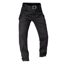 將圖片載入圖庫檢視器 New Mens Tactical Pants Multiple Pocket Elasticity Military Urban Commuter Tacitcal Trousers Men Slim Fat Cargo Pant 5XL