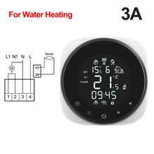 Load image into Gallery viewer, Tuya Smart Wifi Thermostat Temperature Controller for Water/Electric Floor Heating/Water Gas Boiler Works with Alexa Google Home