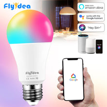 Load image into Gallery viewer, 15W Smart Bulb E27 B22 RGB WiFi LED Lamp magic bulb Dimmable light bulb AC 110V 220V by Alexa Google Home Siri Voice Control