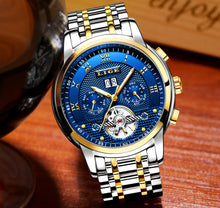Load image into Gallery viewer, LIGE Mens Watches Fashion Top Brand Luxury Business Automatic Mechanical Watch Men Casual Waterproof Watch Relogio Masculino+Box
