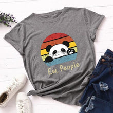 Load image into Gallery viewer, Ew People T-Shirt Funny Cats with Mask Graphic Tshirt Kawaii Cartoon T Shirt Women Ladies Tee Shirts Dropshipping Female Tops