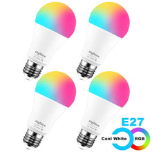 Load image into Gallery viewer, 15W Smart Bulb E27 B22 RGB WiFi LED Lamp magic bulb Dimmable light bulb AC 110V 220V by Alexa Google Home Siri Voice Control