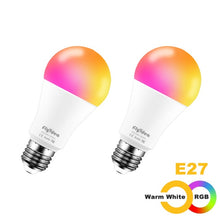 Load image into Gallery viewer, 15W Smart Bulb E27 B22 RGB WiFi LED Lamp magic bulb Dimmable light bulb AC 110V 220V by Alexa Google Home Siri Voice Control