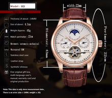 Load image into Gallery viewer, Reloj LIGE Men Watch Mechanical Tourbillon Luxury Fashion Brand Leather Male Sport Watches Men Automatic Watch Relogio Masculino