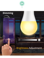 Load image into Gallery viewer, WiFi Ampoule LED E27 E14 B22 15W RGBW Smart Light Bulb Cellphone Remote Dimmable Intelligent WiFi Lamp Alexa Google Assistant