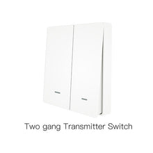 Load image into Gallery viewer, WiFi Smart Push Button Switch 2-Way RF433 Wall Panel Transmitter Kit Smart life Tuya App Control Works with Alexa Google Home