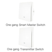 Load image into Gallery viewer, WiFi Smart Push Button Switch 2-Way RF433 Wall Panel Transmitter Kit Smart life Tuya App Control Works with Alexa Google Home