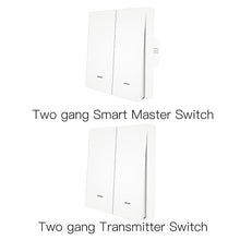 Load image into Gallery viewer, WiFi Smart Push Button Switch 2-Way RF433 Wall Panel Transmitter Kit Smart life Tuya App Control Works with Alexa Google Home