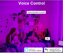 Load image into Gallery viewer, Tuya Smart Light Bulb 15w Color Changing WiFi Light E27 B22 RGB LED Bulb Dimmable Alexa Compatible Smart Life APP Google