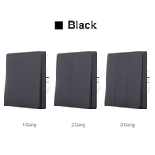 將圖片載入圖庫檢視器 AVATTO Tuya Zigbee Switch With / No Neutral,Smart Wireless EU Standard 2 Ways Control Light Switche work with Alexa, Google Home