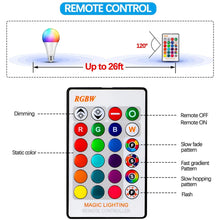 Load image into Gallery viewer, 15W WiFi Smart Bulb B22 E27 LED RGB Light Lamp Work Alexa Google Home With RGB+ Dimmable Remote Control Colore Light Magic Bulb