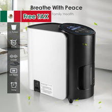 Load image into Gallery viewer, AUPORO 1-7L/min Oxygen Concentrator Machine Generator Portable Oxygen Making Machine Without Battery Air Purifier AC 220V/110V