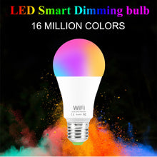Load image into Gallery viewer, Siri Voice Control 15W RGB Smart Light Bulb Dimmable E27 B22 WiFi LED Magic Lamp AC 110V 220V Work with Alexa Google Home