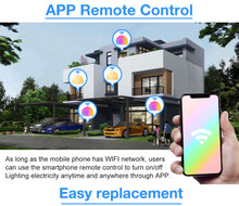 Load image into Gallery viewer, Siri Voice Control 15W RGB Smart Light Bulb Dimmable E27 B22 WiFi LED Magic Lamp AC 110V 220V Work with Alexa Google Home