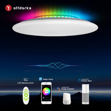 將圖片載入圖庫檢視器 OFFDARKS smart ceiling lamp, compatible with Alexa and Google home, RGB dimming ,kitchen,living room,bedroom led ceiling light