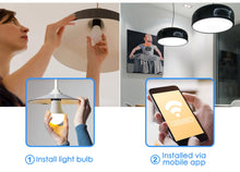 Load image into Gallery viewer, 15W Smart Bulb E27 B22 RGB WiFi LED Lamp magic bulb Dimmable light bulb AC 110V 220V by Alexa Google Home Siri Voice Control