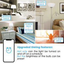 Load image into Gallery viewer, 15W WiFi Smart Light Bulb B22 E27 LED RGB Lamp Work with Alexa/Google Home 85-265V RGB+White Dimmable Timer Function Magic Bulb