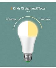 Load image into Gallery viewer, 15W WiFi Smart Light Bulb Ampoule LED E27 B22 85-265V Dimmable Timing Lamp Apply to App Alexa Echo Google Home