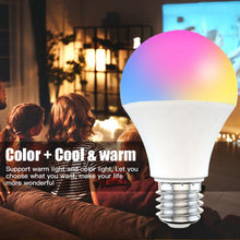 Load image into Gallery viewer, 15W WiFi Smart Light Bulb,B22/E27 LED RGB Lamp,Work with Alexa/Google Home 85-265V RGB+White Dimmable Timer Function Bulb