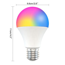 Load image into Gallery viewer, 15W WiFi Smart Light Bulb,B22/E27 LED RGB Lamp,Work with Alexa/Google Home 85-265V RGB+White Dimmable Timer Function Bulb