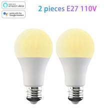 Load image into Gallery viewer, 15W 110V/220V WiFi Smart Light Bulb B22 E27 RGB LED Lamp Work 2000-7000K With Alexa Amazon Google Home Dimmable Smart Home