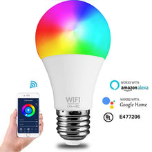 Load image into Gallery viewer, 15W WiFi Smart Light Bulb B22 E27 110/220V LED RGB Lamp Work With Alexa Amazon Google Home Dimmable Voice Control Smart Home