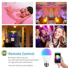 Load image into Gallery viewer, 15W WiFi Smart Light Bulb B22 E27 110/220V LED RGB Lamp Work With Alexa Amazon Google Home Dimmable Voice Control Smart Home