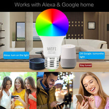 Load image into Gallery viewer, 15W WiFi Smart Light Bulb B22 E27 110/220V LED RGB Lamp Work With Alexa Amazon Google Home Dimmable Voice Control Smart Home