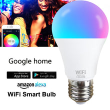 Load image into Gallery viewer, 15W WiFi Smart Light Bulb B22 E27 110/220V LED RGB Lamp Work With Alexa Amazon Google Home Dimmable Voice Control Smart Home
