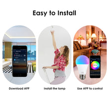 Load image into Gallery viewer, 15W WiFi Smart Light Bulb B22 E27 110/220V LED RGB Lamp Work With Alexa Amazon Google Home Dimmable Voice Control Smart Home