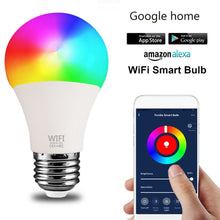Load image into Gallery viewer, 15W WiFi Smart Light Bulb B22 E27 110/220V LED RGB Lamp Work With Alexa Amazon Google Home Dimmable Voice Control Smart Home