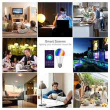 Load image into Gallery viewer, Dimmable E27 B22 LED Lamp RGB 15W WIFI Smart Bulb Bluetooth APP Control RGBWW Light Bulb 85-265V For Home