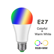 Load image into Gallery viewer, Dimmable E27 B22 LED Lamp RGB 15W WIFI Smart Bulb Bluetooth APP Control RGBWW Light Bulb 85-265V For Home