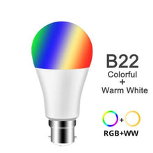 Load image into Gallery viewer, Dimmable E27 B22 LED Lamp RGB 15W WIFI Smart Bulb Bluetooth APP Control RGBWW Light Bulb 85-265V For Home