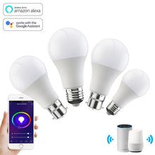 Load image into Gallery viewer, Smart Bulb Dimmable 15W B22 E27 WiFi Smart Light Bulb LED Lamp Voice Control Work With Alexa Google Home 110V/220V