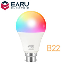 Load image into Gallery viewer, Dimmable 15W B22 E27 WiFi Smart Light LED RGB Lamp TUYA App with Alexa Google Assistant Control Wake up Smart Lamp Night Light
