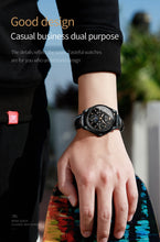 Load image into Gallery viewer, Top Brand OUPINKE Luxury Mechanical Watch Men Automatic Brown Leather Casual Waterproof Sport Moon Phase Wristwatch Reloj Hombre