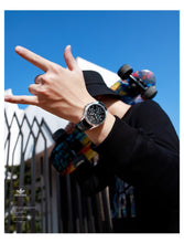 Load image into Gallery viewer, Top Brand OUPINKE Luxury Mechanical Watch Men Automatic Brown Leather Casual Waterproof Sport Moon Phase Wristwatch Reloj Hombre