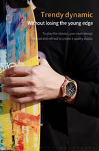 Load image into Gallery viewer, Top Brand OUPINKE Luxury Mechanical Watch Men Automatic Brown Leather Casual Waterproof Sport Moon Phase Wristwatch Reloj Hombre