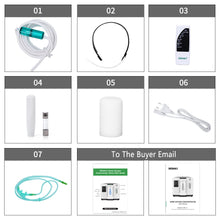 Load image into Gallery viewer, DEDAKJ 1L-7L Portable Oxygen Concetrator Household Oxygen Generator DE-1A Oxygen Maker Anion Function Oxygen Making Machine 110V