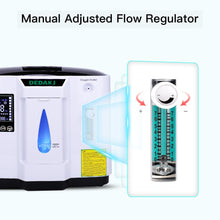 Load image into Gallery viewer, DEDAKJ 1L-7L Portable Oxygen Concetrator Household Oxygen Generator DE-1A Oxygen Maker Anion Function Oxygen Making Machine 110V