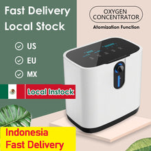 Load image into Gallery viewer, AUPORO 1-7L/min Portable Oxygen Concentrator Machine Generator Oxygen Making Machine Without Battery Air Purifier AC 220V/110V