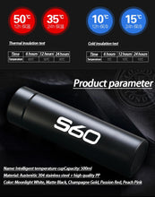 Load image into Gallery viewer, กระติกน้ำ อัจฉริยะ สำหรับชาววอลโว่ For Volvo V40 V60 V90 XC60 XC90 XC40 S60 S90 S80 C30 C70 S40 V70 V90 Xc70 T6 Car Accessories Display Water Bottle Travel Cup